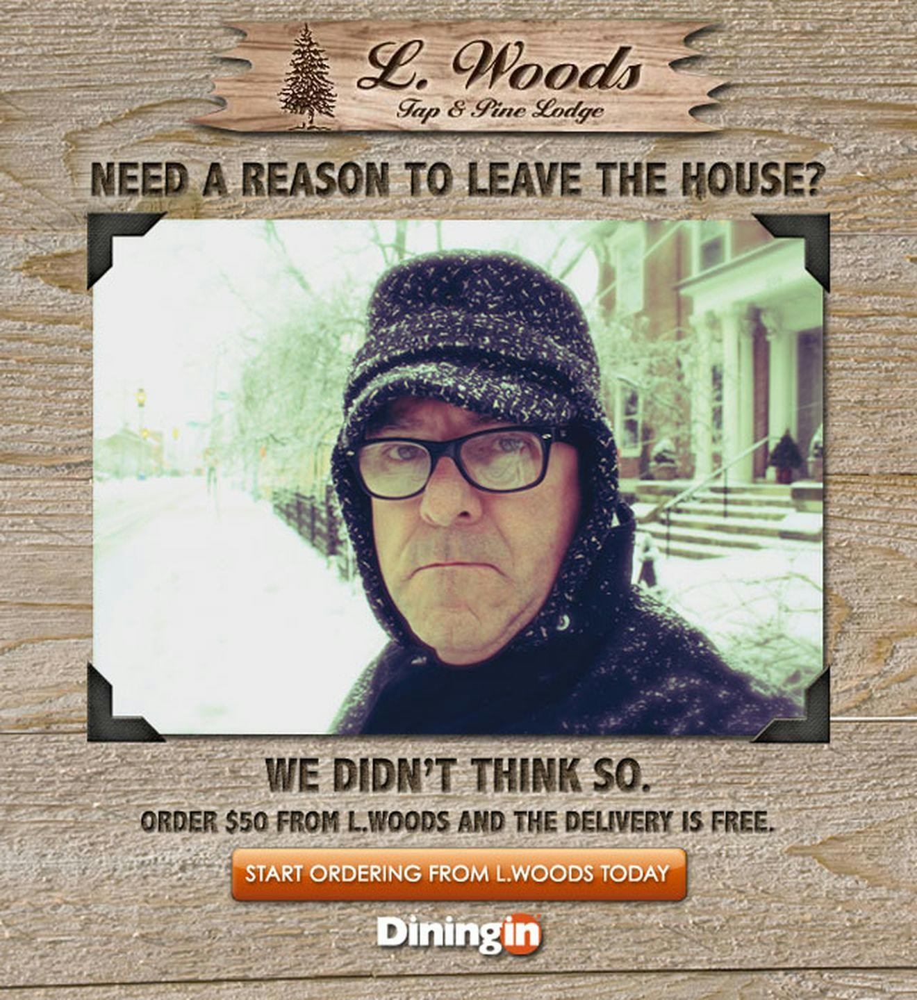 An example email campaign I created targeting Chicago residents during the cold winter period