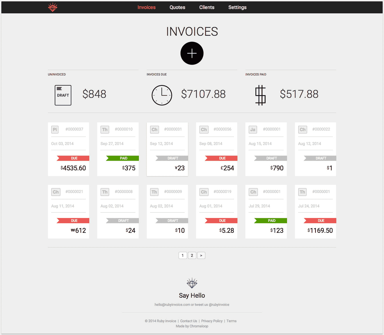 Invoices