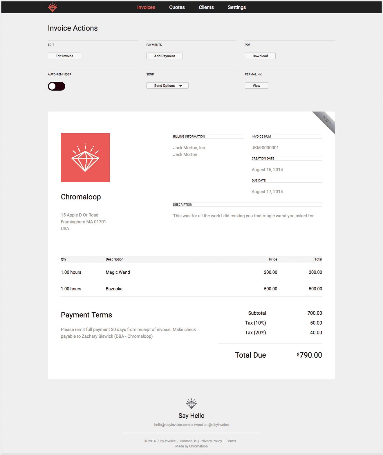 Invoice