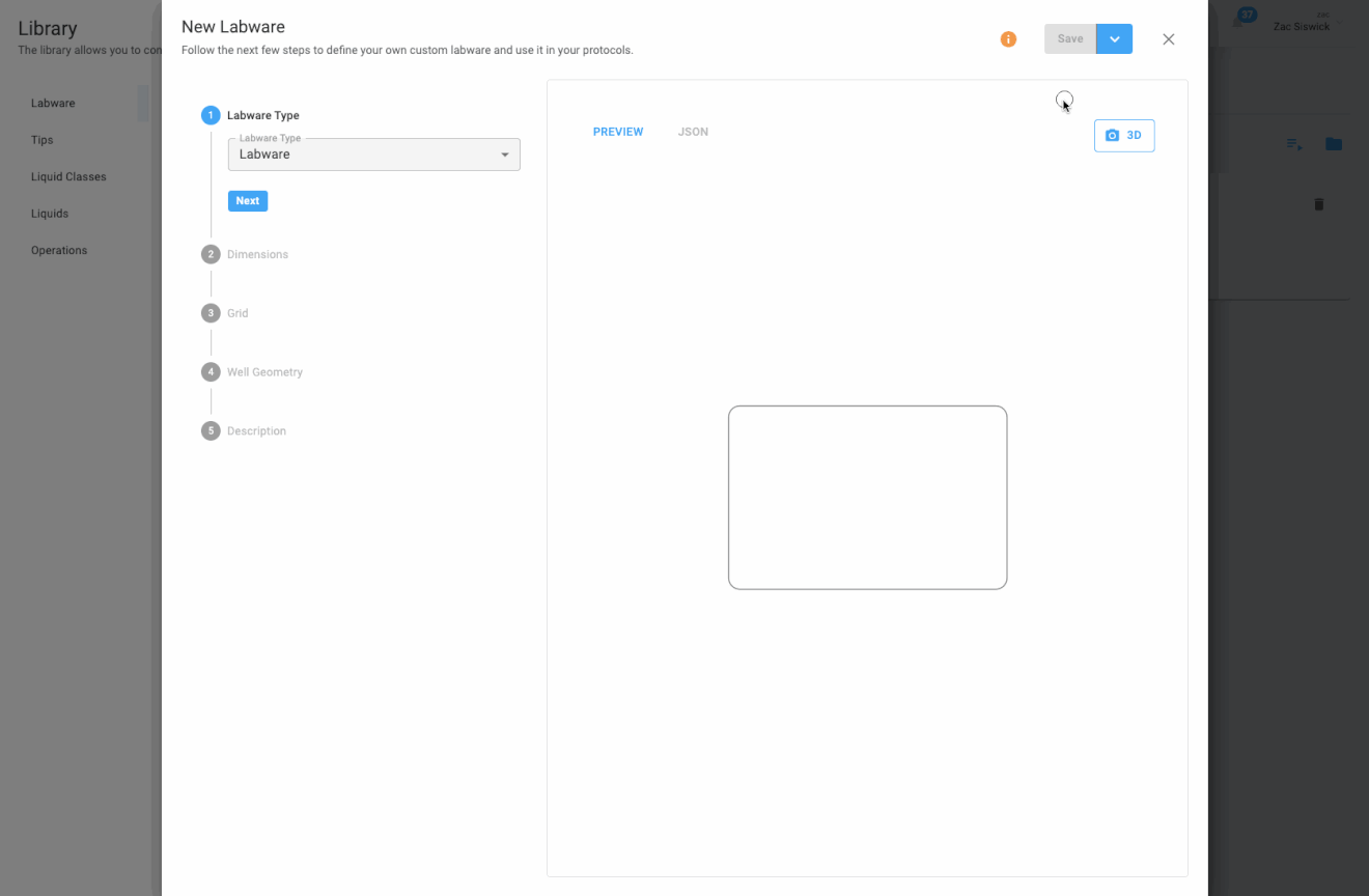 Creating custom labware from scratch